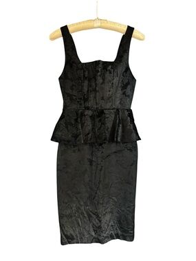 blue midi cut out dress Montana